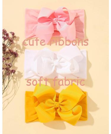 Shop 20-Piece Baby Headband Set | Stretchy Hair Bands with 6-Inch Big Bows for Newborns Toddlers & Kids Multi-Colored Options Available - Buy Online on GoSupps.com