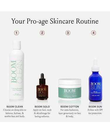 BOOM! by Cindy Joseph Boom Cotton- Shine Control Moisturizer- Organic Cruelty-Free Natural All-Day Facial Moisturizer for Mature and Sensitive Skin 2 oz - Buy Online on GoSupps.com