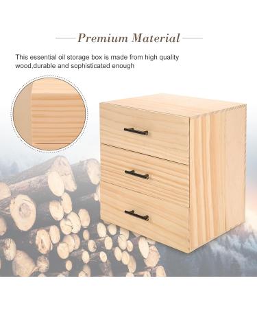 Wakects 90 Slots Essential Oils Storage Box - Wooden Aromatherapy Organizer for Travel & Storage - 3 Level Design for Fragrance Oils - Buy Online on GoSupps.com