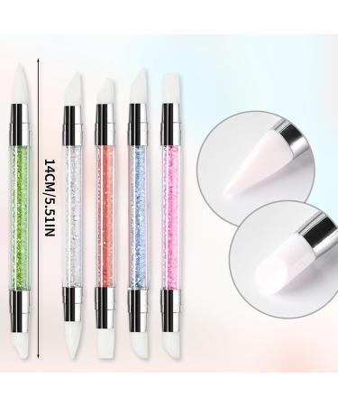 Willight 5-Piece Silicone Nail Brush Set - Gel Carving & Acrylic Brushes for DIY Manicure | Salon Tool Kit - Buy Online on GoSupps.com
