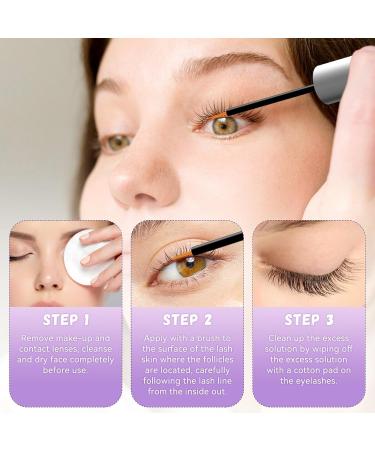 Eyelash Growth Serum Premium Lash Serum Promotes Longer Thicker Fuller Non-Irritating Eyelashes (5ml) - Buy Online on GoSupps.com