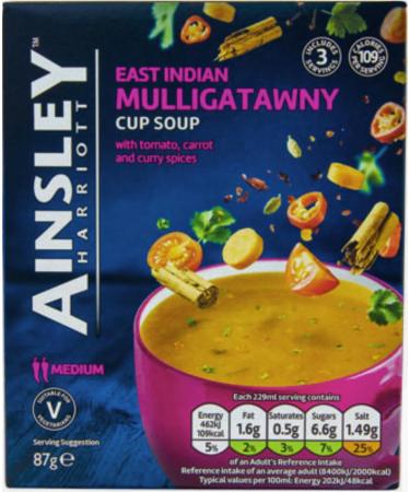 Ainsley Harriott Cup Soup 4 Box Multi Variety Pack 3 Sachets Each of Chicken & Lemongrass Mulligatawny Vegetable Chowder Wild Mushroom Instant Snack - Buy Online on GoSupps.com