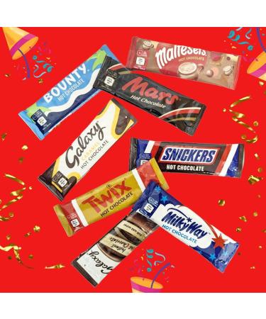Hot Chocolate Selection Gift Hamper - Celebrations Hot Chocolate Sachets Bulk Buy 8 x 25g Chocolate Multipack with Topline Card. Gift Set for Stocking Fillers Secret Santa Gifts or Movie Night - Buy Online on GoSupps.com