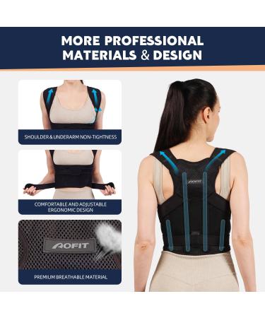 Buy M Size Back Brace Posture Corrector for Men & Women Adjustable Upper & Lower Back Pain Relief & Support - Buy Online on GoSupps.com