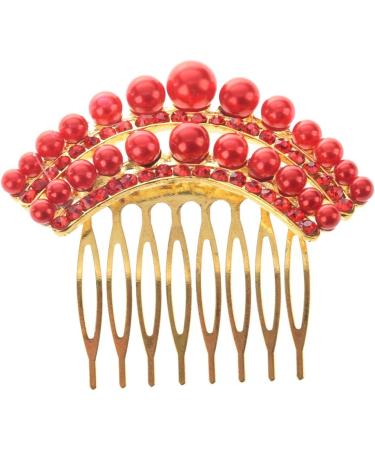 Bstepompre STUNNING BRIDAL WEDDING Crystal Pearl RHINESTONES HAIR COMB CLIP - Buy Online on GoSupps.com