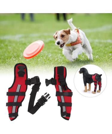 Dog Knee Brace Elastic Dog Leg Brace with Reflective Strips Pet Dog Rear Leg Bracer Support for Hind and Rear Leg Pet Knee Brace for Joint Pain Knee Dislocation (L) - Buy Online on GoSupps.com