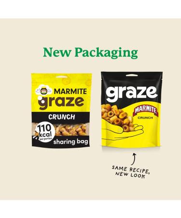  Graze Graze Marmite Crunch Sharing Bag 100g - Buy Online on GoSupps.com