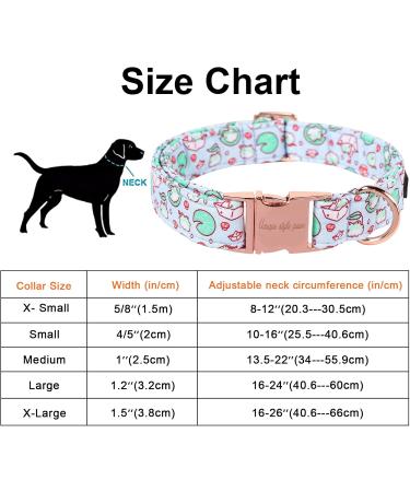Unique Style Paws Summer Dog Collars - Lotus Frosch Cabbage Design for All Dog Sizes | Perfect Gifts for Small Medium & Large Dogs - Buy Online on GoSupps.com