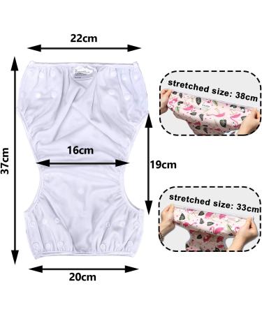 Luxja Reusable Baby Swimming Diaper - Adjustable & Washable (0-3 Years) - 2 Pack Butterfly & Flamingo Design - Buy Online on GoSupps.com