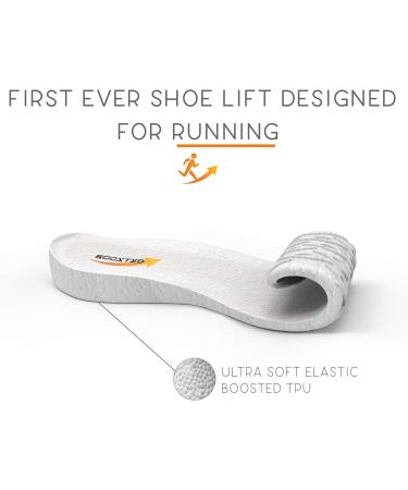 Boosted Shoe Lifts for Men & Women | New Boost TECH Elevated Heel Inserts with Arch Support | Cushioned Comfort Breathable Odor Resistant Size L - Buy Online on GoSupps.com