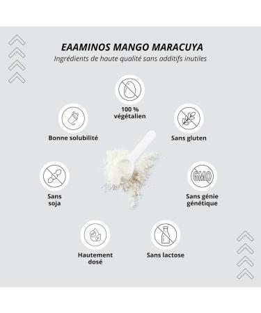 Nutri + EAA POWDER 500g Vegan - HIGH DOSE - all essential amino acids - Nutri-Plus Sport - mango-passion fruit flavor EAAs - Essential amino acids - Buy Online on GoSupps.com