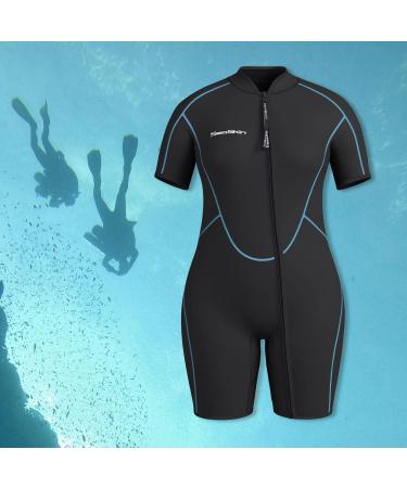 Seaskin 3mm XX-Large Plus Size Shorty Wetsuit for Men and Women - Buy Online on GoSupps.com