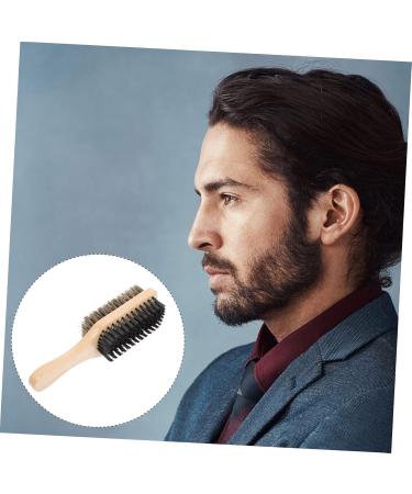 Double-Sided Beard Brush | Healeved Mustache & Hair Cutting Brush | Salon Quality Nylon Shaving Brush (17.5x5x4.4cm) - Perfect for Men s Grooming - Buy Online on GoSupps.com