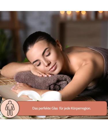 Cupping Glass with Suction Ball 65mm - Professional Fireless Cupping Therapy | Hand-Blown Lauschaer Glass Original - Buy Online on GoSupps.com