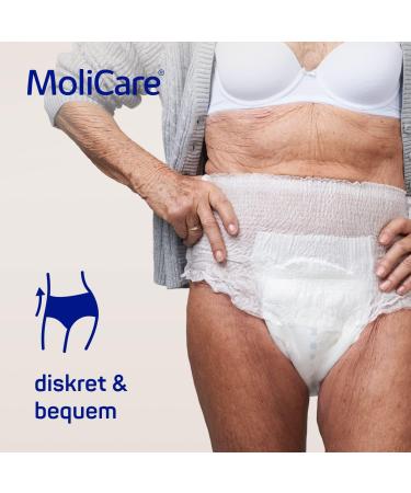 Molicare Premium Mobile Disposable Pants for Incontinence - Discreet Unisex Size XS (45-70 cm) - 56 Pieces - 6 Drops - Buy Online on GoSupps.com