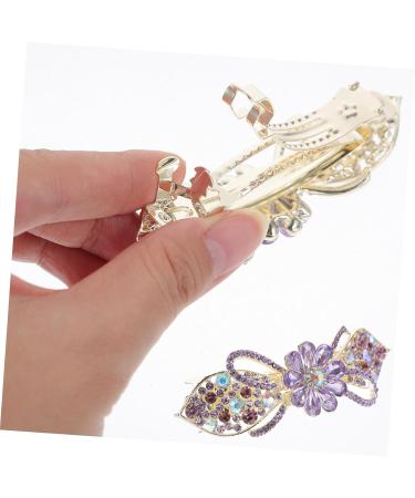 Ipetboom Hairpins Hair Volume Clip Fixing Hairstyles Hair Clip Wear-resistant Hair Clip Tiara Hair Barrettes Rhinestones Hair Clips for Women Formal Bling Hair Clips Alloy Hair up - Buy Online on GoSupps.com