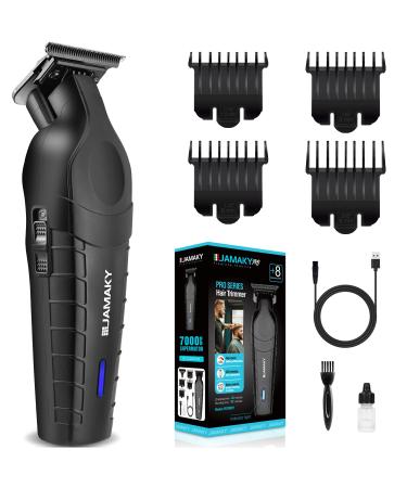 Hair Trimmer for Men Zero Gap Beard Trimmer T Blade Trimmer for Men Rechargeable Type-C Home Black