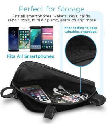 Aduro Sport Black Triangle Bike Storage Bag - Cycling Saddle Frame Pouch - Buy Online on GoSupps.com