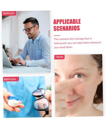 Buy Healvian Double-Lodged Glasses Case | 2-in-1 Travel Storage Box for Lens & Glasses with Mirror & Tweezers | Durable Leather PU | International Shipping - Buy Online on GoSupps.com