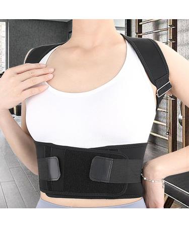 Posture Corrector Brace | Adjustable Back Support & Shoulder Straightener | Orthopedic Full Back Support for Men & Women - Black XL - Buy Online on GoSupps.com