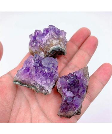 1PC Natural Raw Purple Brazilian Amethyst Quartz Crystal Cluster Druzy Geode Stones Specimen Home Decoration Crafts Ornament ZJGIDTEM (Color : 40-50g) - Buy Online on GoSupps.com