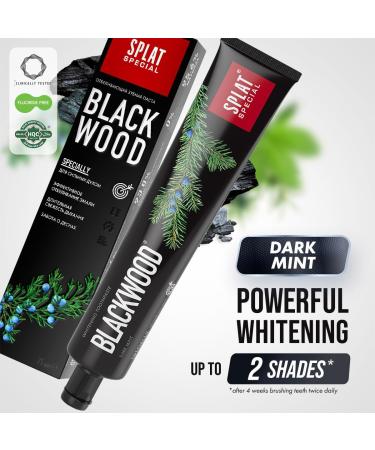  SPLAT SPLAT Blackwood Activated Charcoal Whitening Toothpaste | Suitable for Vegetarians SLES Free 75g - Buy Online on GoSupps.com