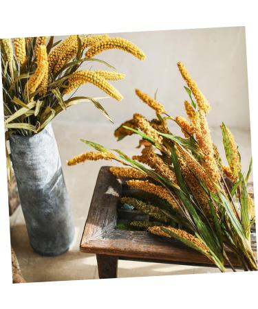 DECHOUS Simulated Ears of Corn Dry Flowers for Decoration Wheat Sheave Bundle Flower Fake Wheat Stalks Decoration for Home Decor for Home Artificial Plants Faux Plant Straw Manual Pu Golden 12X75CM - Buy Online on GoSupps.com