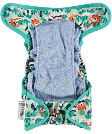 Buy Pop-In Printed Diaper with Snap Fasteners - Red Panda Motif for International Shipping - Buy Online on GoSupps.com
