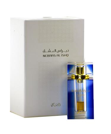 RASASI Nebras Al Ishq Wahaj Concentrated Perfume Oil - 6 ML (0.2 oz) I Rose Indian Jasmine Patchouli Amber Spicy Cardamom Lemon Orange & Green Accord. Nebras Al Ishq- Wahaj