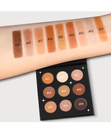 Arousar Eyeshadow Palette Matte Shimmer Glitter Nature Nude Eye Makeup Palette Highly Bold Pigmented Pressed Powder Palette Natural Velvet texture Golden Hour 01.golden Hour - Buy Online on GoSupps.com