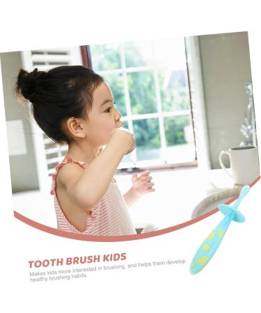 PartyKindom 3 Piece Baby Toothbrush Set - Soft Fur Food Grade Silicone | International Shipping - Buy Online on GoSupps.com