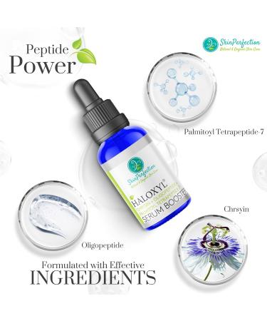 Haloxyl Anti-Aging Under-Eye Serum Booster | Peptides for Dark Circles & Discoloration - 0.5 oz (300 Drops - Buy Online on GoSupps.com