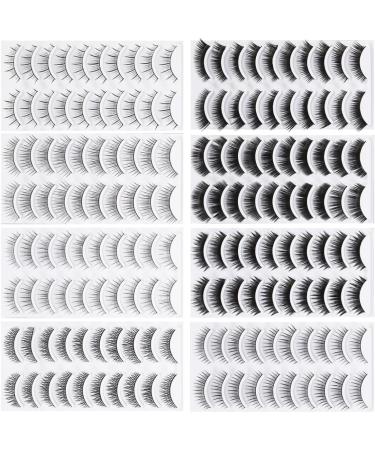 FRCOLOR 80 Pairs Lashes for Women Beauty Favors Supplies False Eyelashes Beauty Long Lashes Cosplay Lashes Makeup Eyelash Curl Flat Lashes Beauty Kit Natural Eyelashes Tool 3d Make up - Buy Online on GoSupps.com