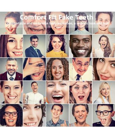 Comfort Fit Fake Teeth - Enhance Your Smile with Top & Bottom Veneers | Durable Denture Care Solutions - Buy Online on GoSupps.com