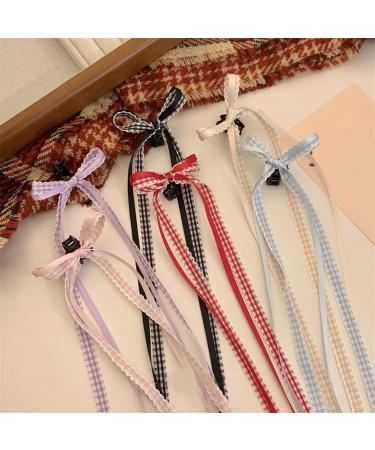 Ribbon Hairpin Hair Ribbon Bow Clip Elegant Barrettes For Women Suitable For Everyday Use - Buy Online on GoSupps.com