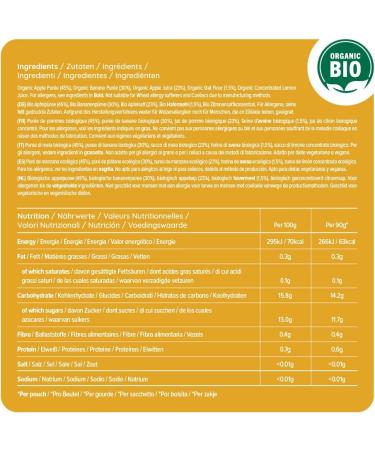 Amazon Brand - Mama Bear Apple Banana & Oat Pur e Vegetarian 90g (Pack of 6) - Buy Online on GoSupps.com