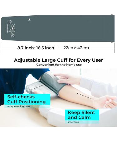 Buy Blood Pressure Monitors for Home - Upper Arm Automatic Digital BP Monitor with USB Type C Blue Backlit LCD - Perfect Gift for Christmas - Buy Online on GoSupps.com