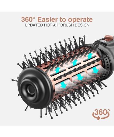 MiroPure Hot Air Brush: 4-in-1 One-Step Hair Dryer & Volumizer for Women | Upgraded Version with Leakage Protector and Round Design - Buy Online on GoSupps.com