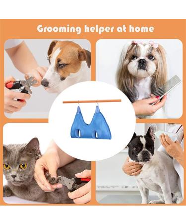 Qrity Cat Care Pocket Hammock Set - Dog & Cat Grooming Tool with S Hook - Blue XS - Buy Online on GoSupps.com