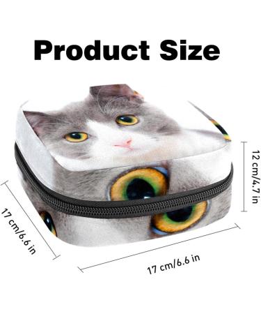Cute Cat Storage Bags for Women | Portable Menstrual & Bandage Holders | Multicolored Organizers for School & Office - Buy Online on GoSupps.com