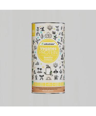 Vegan protein creamy vanilla |1000g |12 vegetable protein sources |Without soy & gluten |Premium quality from Lake Constance |Made in Germany vanilla 1 kg (1 Pack) - Buy Online on GoSupps.com