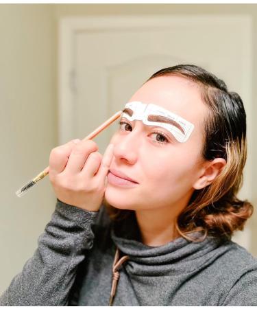 12 Style/Shape Self-Adhesive Eyebrows Stencil - 26 Pcs. Per Pad for Perfect Eyebrow Shaping - Buy Online on GoSupps.com
