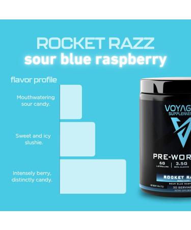 Pre-Workout Rocket Razz | Clinically Dosed for Intense Pumps & Energy | All-Natural Citrulline Beta Alanine & Caffeine | 30 Servings - Shop Now - Buy Online on GoSupps.com