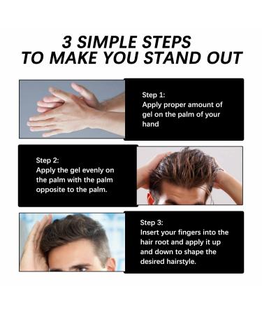 XIAJIN Hair Gel Pomade for Men - Natural Ocean Scent - 24 Hour Hold - All Hair Types - 3.38oz - Water-Based Transparent Wax - Gifts for Men - Buy Online on GoSupps.com