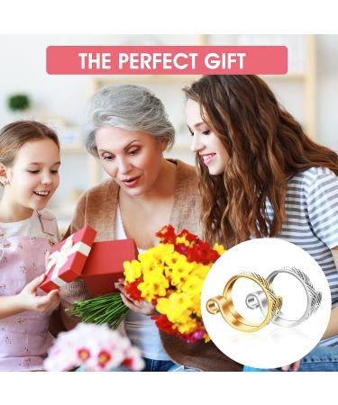 WLLHYF 4PCS Adjustable Crochet Loop Ring Set - Knitting Ring Yarn Guide - Craft Accessories for Mother Grandma Presents (Gold/Silver) - Buy Online on GoSupps.com