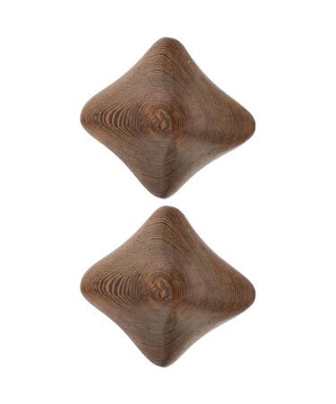Tovinanna 2 piece Health Ball Hand massage devices Chinese baoding ball strength training ball Antique Ball Ball Ball Ball Wood massage balls handicrafts middle -aged 7x7x7cm coffee