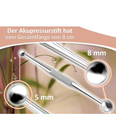 Mini Acupressure Pen - 5/8 mm Scar Stick Acupuncture & Shiatsu Massage Device for Relief - Buy Online on GoSupps.com