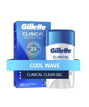 Gillette Clinical Protection Antiperspirant and Deodorant for Men Cool Wave Clear Gel 45 g