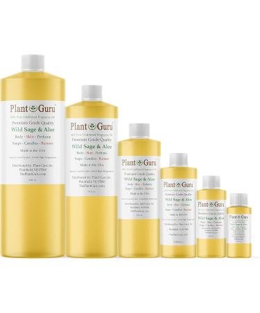 Wild Sage and Aloe Fragrance Oil - 4 fl. oz. for DIY Soap Candles Bath Bombs & Aromatherapy - Buy Online on GoSupps.com