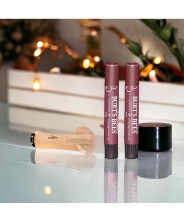 Buy Tinted Lip Balm in Fig Shade - Moisturizing & Nourishing | Pack of 2 with Moofin Wooden Comb - Enriched with Shea & Antioxidant Oils | International Shipping Available - Buy Online on GoSupps.com